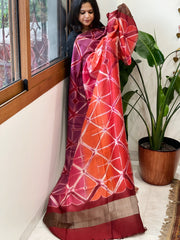 Cotton Silk Clamp Dyed Dupatta