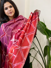 Cotton Silk Clamp Dyed Dupatta