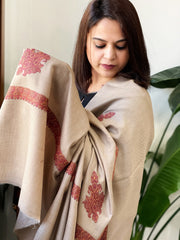 Toosh Woven Pashmina Shawl with Thread Embroidery