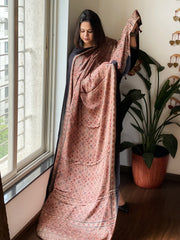 Handblock Printed Ajrakh Dupatta