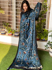 Handsketched & Handpainted Dupatta in Modal Silk