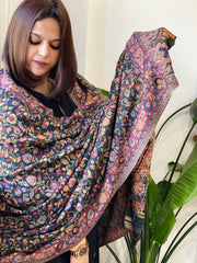 Green Woven Kaani Jaal Pashmina Shawl