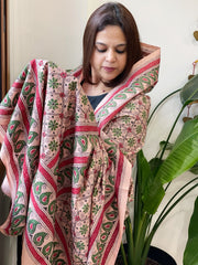 Skin Handmade Nakshi Kantha Dupatta in Pure Silk