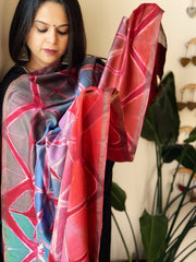 Cotton Silk Clamp Dyed Dupatta