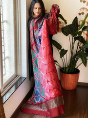 Cotton Silk Clamp Dyed Dupatta
