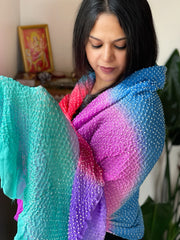 Rai Bandhej Dupatta in Pure Georgette