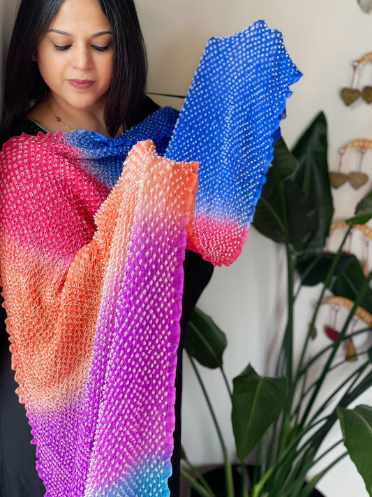 Rai Bandhej Dupatta in Pure Georgette