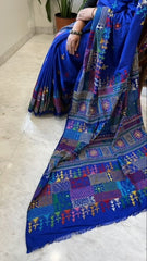 Blue Handmade Lambani Saree in Bangalore Silk