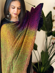 Rai Bandhej Dupatta in Pure Gajji Silk