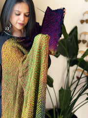 Rai Bandhej Dupatta in Pure Gajji Silk