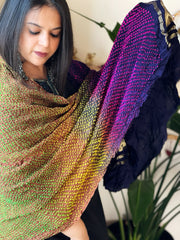 Rai Bandhej Dupatta in Pure Gajji Silk