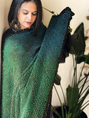 Rai Bandhej Dupatta in Pure Gajji Silk