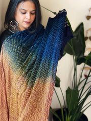 Rai Bandhej Dupatta in Pure Gajji Silk