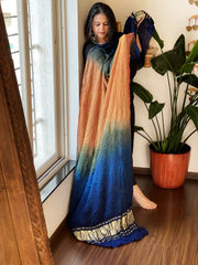 Rai Bandhej Dupatta in Pure Gajji Silk
