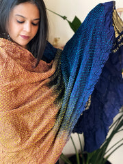 Rai Bandhej Dupatta in Pure Gajji Silk