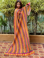 Handmade Phulkari Dupatta in Cotton