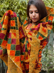 Handmade Phulkari Dupatta in Cotton