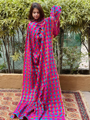 Handmade Phulkari Dupatta in Cotton