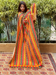 Handmade Phulkari Dupatta in Cotton