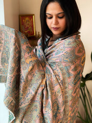 Multicolor Woven Kaani Jaal Pashmina Shawl