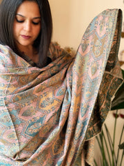 Multicolor Woven Kaani Jaal Pashmina Shawl
