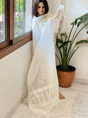 Handwoven Chanderi Dupatta with Self Design