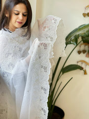 Kota Cotton Dupatta with Cut Work