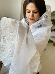 Kota Cotton Dupatta with Cut Work