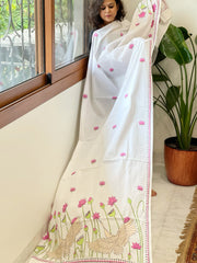 Handmade Kantha Dupatta in Pure Cotton