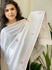 Handmade Kantha Dupatta in Pure Cotton