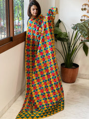 Handmade Phulkari Dupatta in Cotton