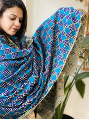 Handmade Phulkari Dupatta in Cotton