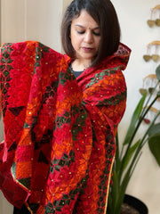 Handmade Phulkari Dupatta in Cotton