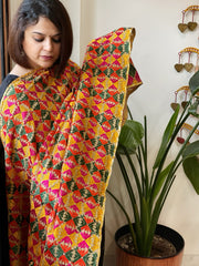 Handmade Phulkari Dupatta in Cotton