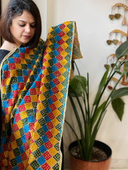 Handmade Phulkari Dupatta in Cotton