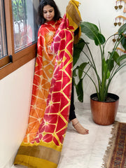 Cotton Silk Clamp Dyed Dupatta