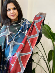 Cotton Silk Clamp Dyed Dupatta