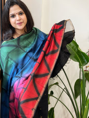Cotton Silk Clamp Dyed Dupatta