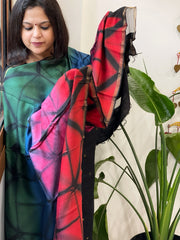 Cotton Silk Clamp Dyed Dupatta