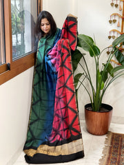 Cotton Silk Clamp Dyed Dupatta