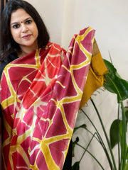 Cotton Silk Clamp Dyed Dupatta