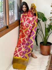 Cotton Silk Clamp Dyed Dupatta