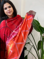 Cotton Silk Clamp Dyed Dupatta