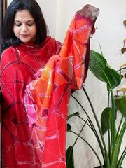 Cotton Silk Clamp Dyed Dupatta