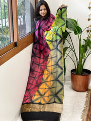 Cotton Silk Clamp Dyed Dupatta