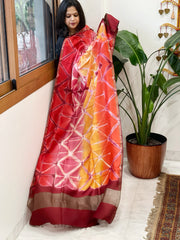 Cotton Silk Clamp Dyed Dupatta