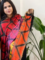 Cotton Silk Clamp Dyed Dupatta