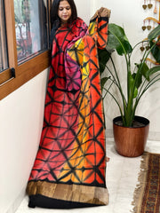 Cotton Silk Clamp Dyed Dupatta