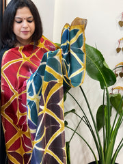 Cotton Silk Clamp Dyed Dupatta