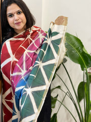 Cotton Silk Clamp Dyed Dupatta